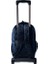 Çekçekli Seyahat Valiz Çantası Kabin Boy Fonksiyonel Tekerlekli Fonsiyonel Sırt Çantası 58X35X26 Lacivert 5