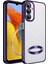 Samsung Galaxy M14 Kılıf Kamera Korumalı Renkli Kenar Şeffaf Halka Tasarım Silikon Kapak 1
