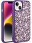 iPhone 13 Kılıf Parlak Kristal Taşlı Şık Tasarım Kamera Koruma Çıkıntılı Lussten Case 1
