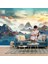 Fantastik Göl Manzaralı Geleneksel Japon Evleri Poster Duvar Kağıtları Tek Parça 4