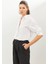 Beyaz Keten Oversize Gömlek 4