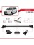 Toyota Rav4 2006-2012 Arası ile Uyumlu Fly Model Ara Atkı Tavan Barı Gri 4