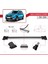 Dacia Sandero Stepway 2012-2020 Arası ile Uyumlu Fly Model Ara Atkı Tavan Barı Gri 4
