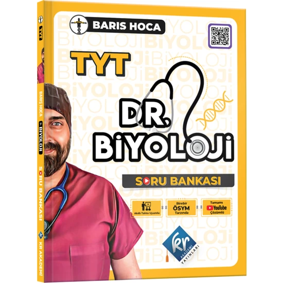 Kr Akademi Yayınları  Barış Hoca TYT Dr. Biyoloji Soru Bankası