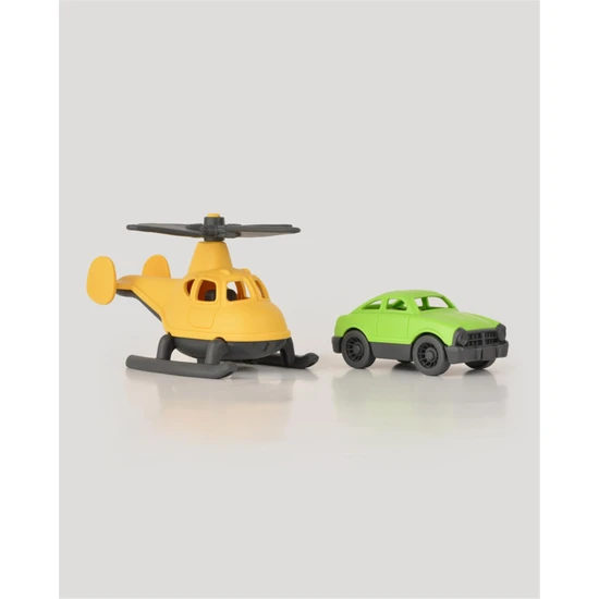 LC Minik Taşıtlar Helikopter ve Minik Araba- Sarı