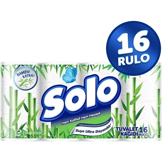 Solo Tuvalet Kağıdı Bambu Katkılı 16LI