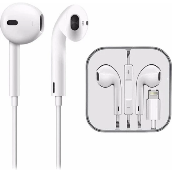 Earbuds Apple iPhone Kulaklık Yüksek Ses Kalitesi Şarj Girişli 7 Plus-8 PLUS-X-XS-XR-11-11PRO Max-12-13 Pro Uyumlu