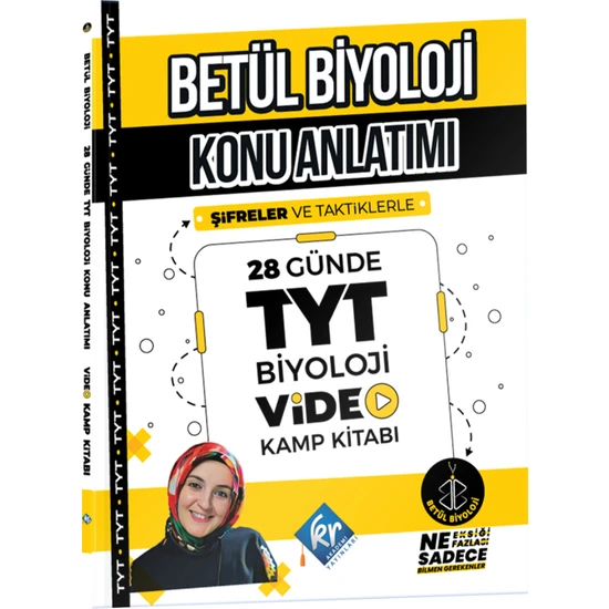 Kr Akademi Yayınları Betül Biyoloji Konu Anlatımı 28 Günde Tyt Biyoloji Video Kamp Kitabı