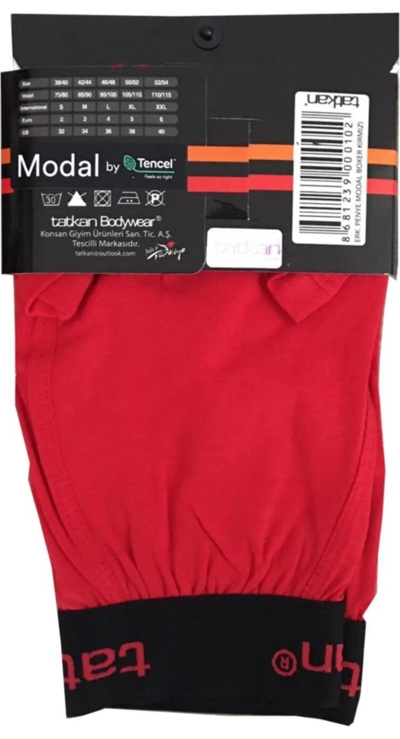 Tatkan Bodywear Tatkan Erkek Modal Penye Boxer - 6 Adet görsel 7