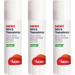 Noki Stick Yapıştırıcı 3 Adet 40 gr Kağıt ve Karton İçin Uygun Kullanım
