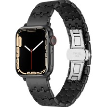 noktaks - Apple Watch 44mm - Kordon Metal Kordon KRD-86 - Siyah