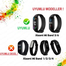 Wully Xiaomi Mi Band 5 ve 6 Uyumlu [ Yüksek Kalite] Silikon Kordon Kayış