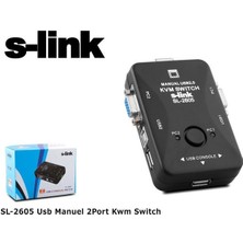 S-Link SL-2605 2port Kvm Switch