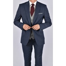 Carutte Crt 255 Slimfit Yelekli Kombin Takım Elbise/parlement/48 Beden - 6 Drop