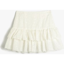 Koton Fisto Mini Etek Volanlı Fırfırlı