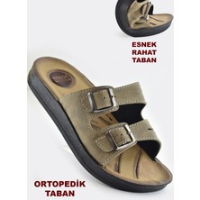 Ispartalılar 0530 Ortopedik Taban Günlük Kadın Terlik Sandalet Esnek Taban