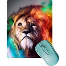 Sonic Touch Aslan Desenli Kaydırmaz Gaming Oyuncu Masaüstü Dikişsiz Mouse Pad/ped (Mouse Altlığı) 17X21CM