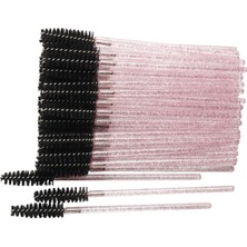 Kozmetiklab 50 Adet Kaş Kirpik Tarama Fırçası Lıftıng ve Kalıcı Makyaj Uygulamaları Için