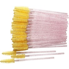 Kozmetiklab 50 Adet Kaş Kirpik Tarama Fırçası Lıftıng ve Kalıcı Makyaj Uygulamaları Için