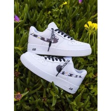 Soffiando Airforce1 '07 White Tasarımlı Spor Ayakkabı Sneakers Unisex Ortepedik Taban