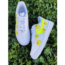 Soffiando Airforce1 '07 White Tasarımlı Spor Ayakkabı Sneakers Unisex Ortepedik Taban