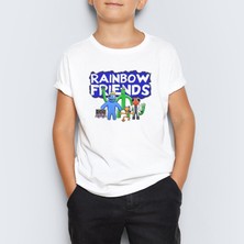 Morinna Rainbow Friends Roblox Baskılı Unisex Çocuk Tişört T-Shirt Mr-01