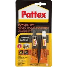 Pattex Power Epoxy Güçlü Epoksi Yapıştırıcı Sıvı Metal 2X11