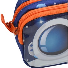 Muggle 2 Bölmeli Galaxy Kalem Çantası Lacivert (MU-0891)