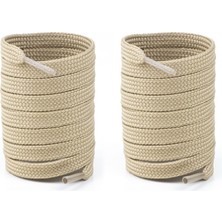 Airyfoot Ayakkabı Bağcığı 120 cm Yassı Converse bej