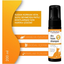 Pro Perfeck Kedi Köpek Kuru Köpük Şampuan 200 ml Vanilya Kokulu