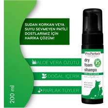 Pro Perfeck Kedi Köpek Kuru Köpük Şampuan 200 ml Aloe Vera Özlü