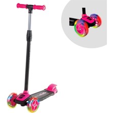 Scooter Cool Whells Işıklı 3 Tekerlekli Twist Pembe