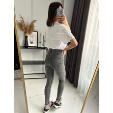 Moac Kesik Paça Füme Skinny Jean