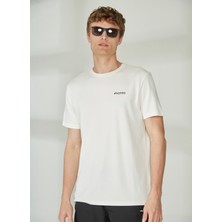 Discovery Expedition Bisiklet Yaka Baskılı Kırık Beyaz Erkek T-Shirt PERTA