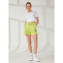 Armani Exchange Yüksek Bel Normal Füme Kadın Şort 3RYS74