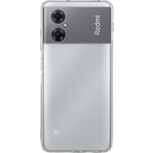 Kılıfmania Xiaomi Poco M4 5g Kapak Kamera Korumalı Tıpalı Şeffaf Silikon Kılıf