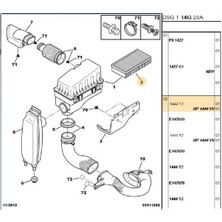 Psa Hava Filtresi 406 Expert 806  (1444.VV-SA365)