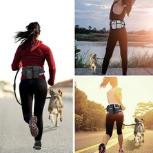 Tengyueda Açık Evcil Hayvan Bel Çantası Çekme Ipi Çok Fonksiyonlu Spor Koşu Yürüyüş Köpek Bel Çantası (Yurt Dışından)