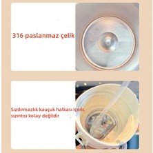 Tengyueda 316 Paslanmaz Çelik Çocuk Termos Bardak Spor Pipet Su Bardağı (Yurt Dışından)