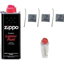 Zippo 125 ml Benzin Taşı ve 3 Fitil Süper Set