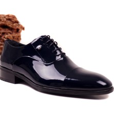 Ustalar Ayakkabı Çanta Lacivert Rugan Erkek Hakiki Deri Ayakkabı 020.7603-848