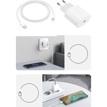 Noyiska Iphone Tüm Serilerle Uyumlu Hızlı Şarj Aleti Lightning Girişli Aleti Kablosu ve Adaptör