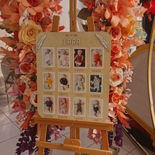 Workshop Aze 1 Yaş 12 Ay Doğumgünü Kişiye Özel Ayıcık Ahşap Fotoğraf Panosu Doğum Günü