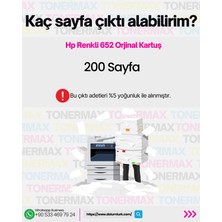 HP 652 F6V24A / F6V25A Orjinal Siyah ve Renkli Avantaj Paket Kartuş / HP Deskjet Ink Advantage 3835