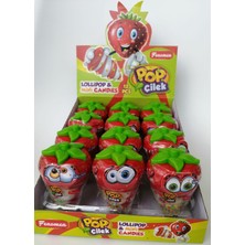 Candy Alaiye Pop Çilek Şeker Kutu Içeriği 12 Adet.