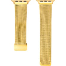 Kupa Apple Watch 38MM Metal Kordon Ince Örgü Otomatik Mekanizma Klips Akıllı Saat Kordon