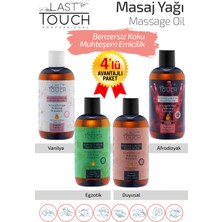 Last Touch Masaj Yağı Aromaterapi 4'Lü Seri Vanilya-Afrodizyak-Egzotik-Duyusal