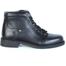 Bulldozer 240096 Siyah Floter Kürklü Deri Erkek Bot