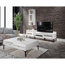 Venatto Trio White Orta Sehpa