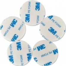 Ay Magnet 100 Adet, 3m, Köpüklü Yuvarlak , Çift Taraflı Bant, Yuvarlak Kesimli, Çok Güçlü, (Çap: 30 Mm)